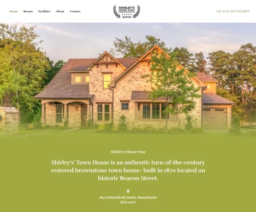 Home Stay template preview
