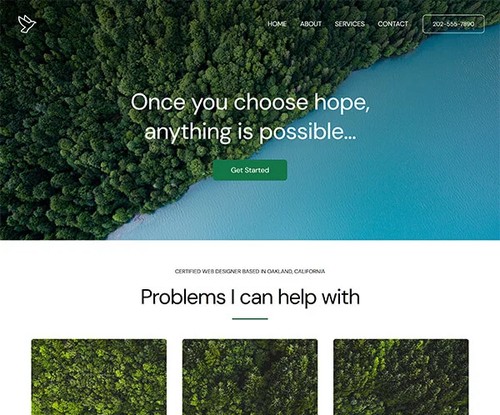Hope template preview
