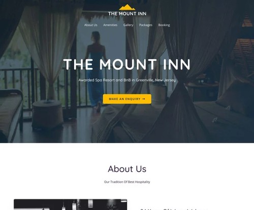 Hotel and BnB template preview