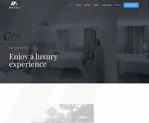 Hotel 7 template preview