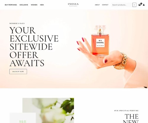Innesa Perfumes template preview