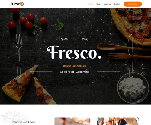 Italian Restaurant template preview