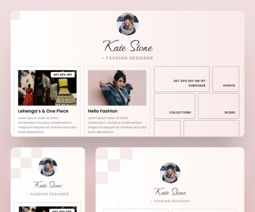 Kate Stone – Fashion Designer template preview