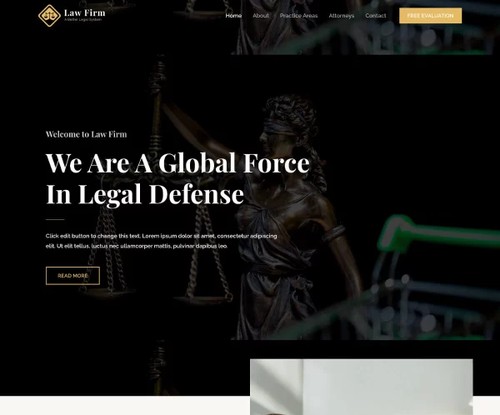 Law Firm template preview