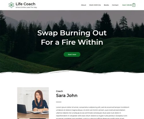Life Coach 2 template preview