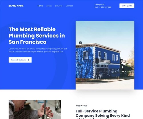 Local Business template preview