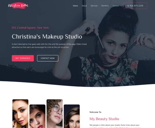 Makeup Artist 2 template preview