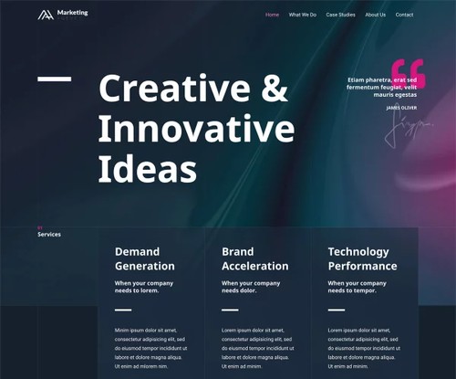 Marketing Agency template preview