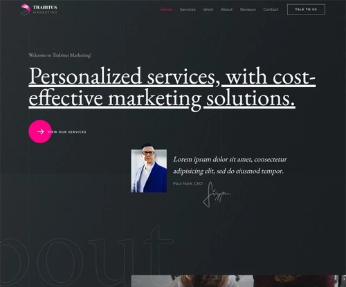 Marketing Firm template preview