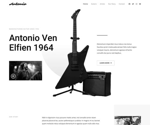 Musical Instruments template preview