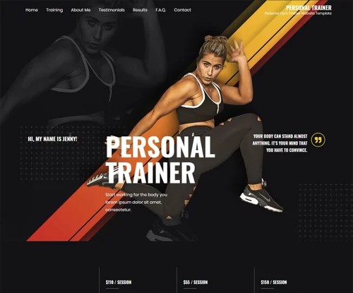 Personal Trainer 4 template preview