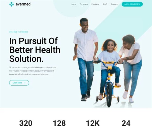 Pharmaceutical Company template preview