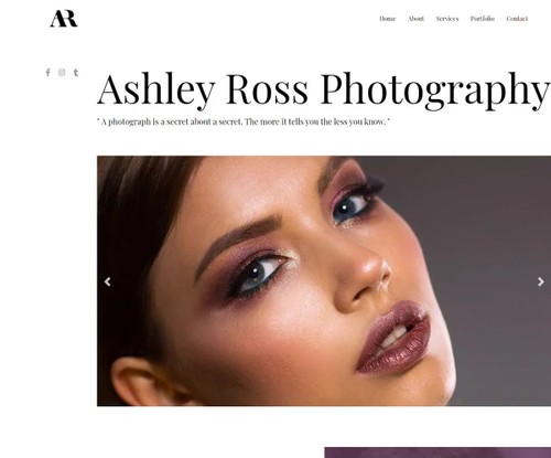 Photography Portfolio template preview