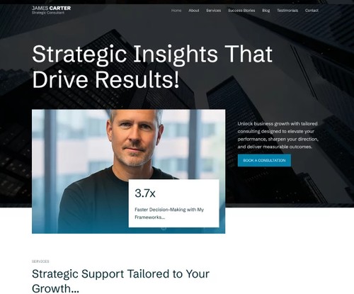 Professional Consultant template preview