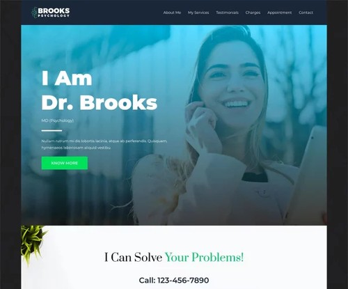 Psychiatrist template preview