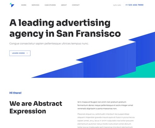 Advertising Agency template preview