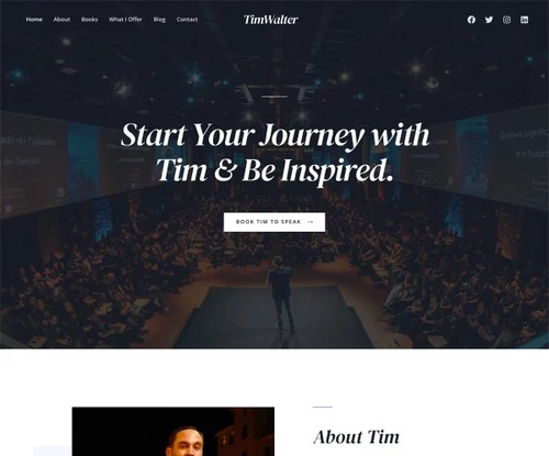 Public Speaker template preview