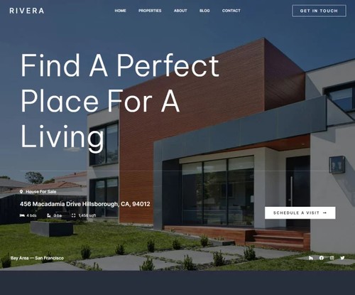 Real Estate Agency template preview
