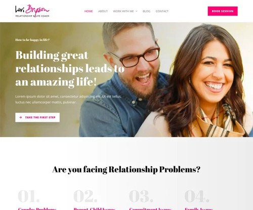 Relationship Coach template preview