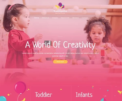 School & Kindergarten template preview