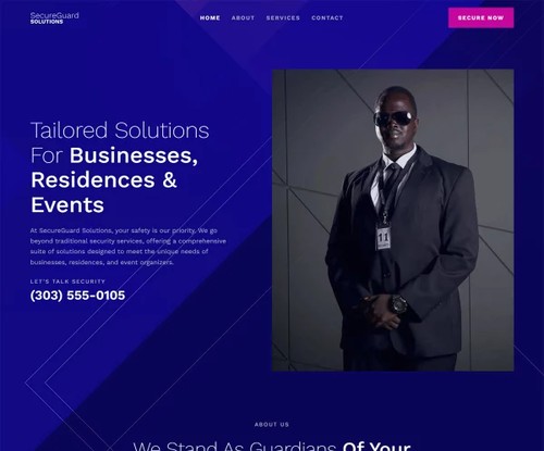 Security Services 2 template preview