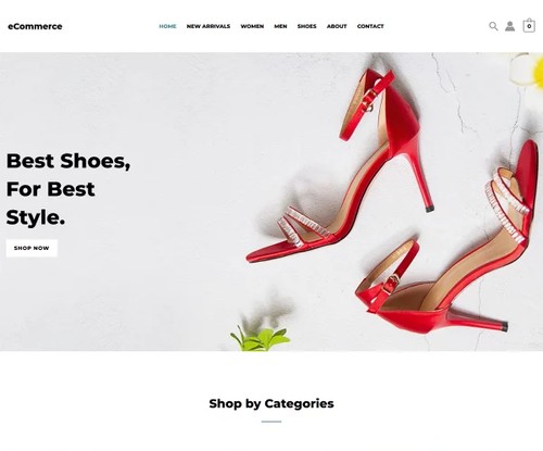 Shoe Store template preview