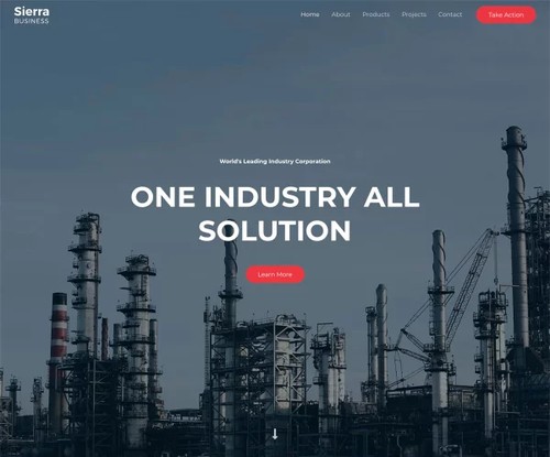 Sierra Industry template preview