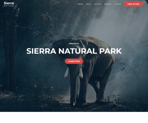 Sierra Nature template preview