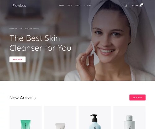 Skin Cleanser Store template preview