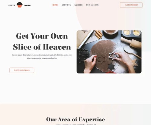 Sweet Shop template preview