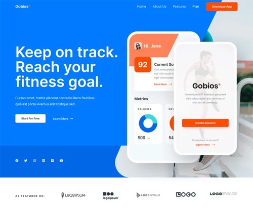 Tech Startup template preview