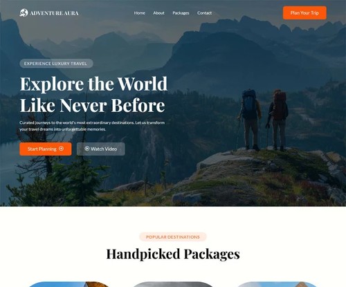 Travel Agency 2 template preview