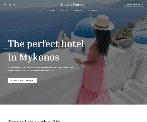 Travel & Tourism template preview