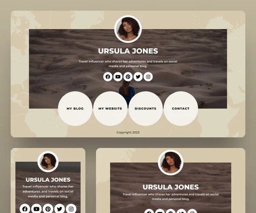 Ursula Jones – Traveller template preview