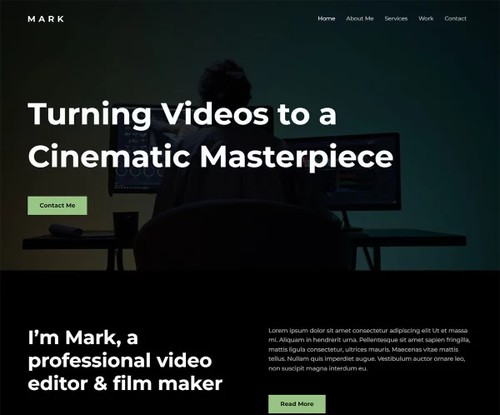 Video Editor template preview