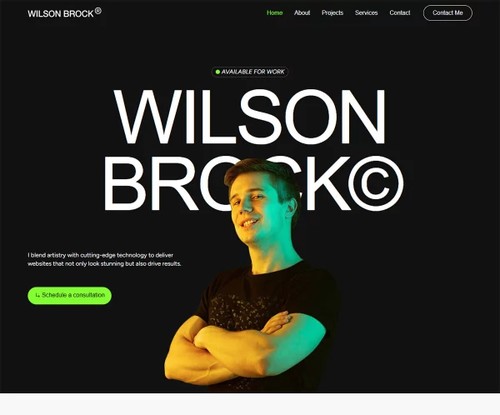 Web Designer Portfolio template preview