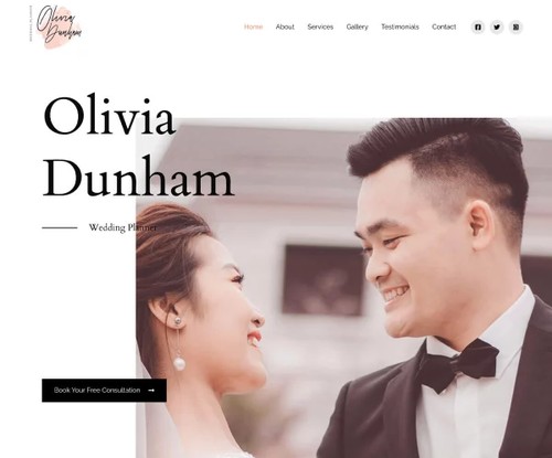 Wedding Organizer template preview