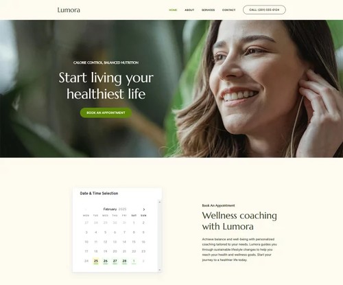 Wellness Coach template preview